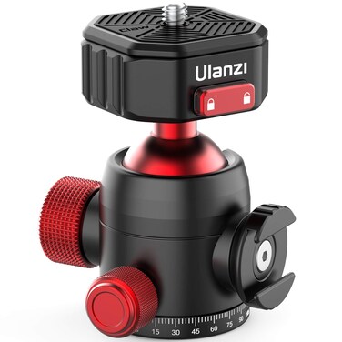 jusmo ULANZI Ball Head with Claw Super Quick Release Design Professional Metal 360 Rotating Panoramic Ball Head with Cold Shoe Up 441lbs Load for TripodMonopodSliderDSLR Camera U100
