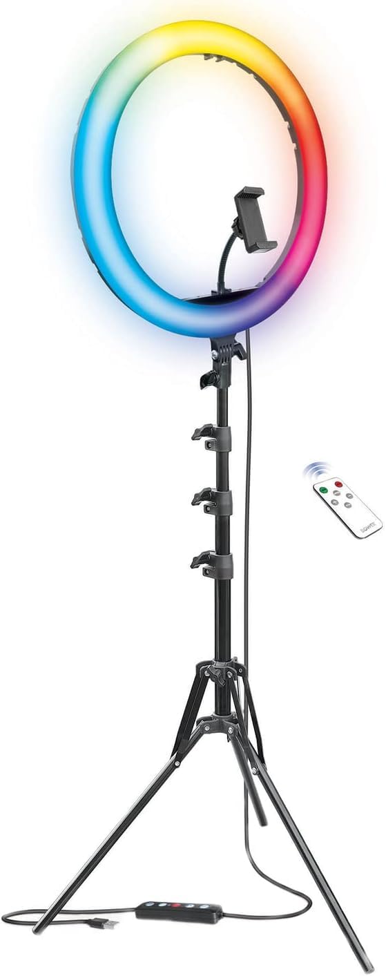 Bower Bower WARLSRGB16 Rgb Selfie Ring Light Studio Kit