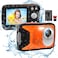 lovpo Underwater Camera FT Waterproof Camera Full HD 1080P Kids Digital Camera with 32G Card and Rechargeable Battery 28 LCD Screen Point and Shoot Camera for Snorkeling Vacation Swimming