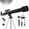 TASCO Spacestation 600 x 50mm Refractor Telescope Astronomy Telescope for Adults and Beginners Black
