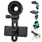 LAKWAR Telescope Phone Adapter Universal Cell Phone Mount Compatible Binoculars Monocular Microscope Spotting Scope Telescope Smartphone Holder Clip Bracket Fits Almost of Mobile Phones