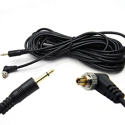 Dslrkit Dslrkit 5m 16ft To Male Flash Pc Sync Cable With Screw Lock