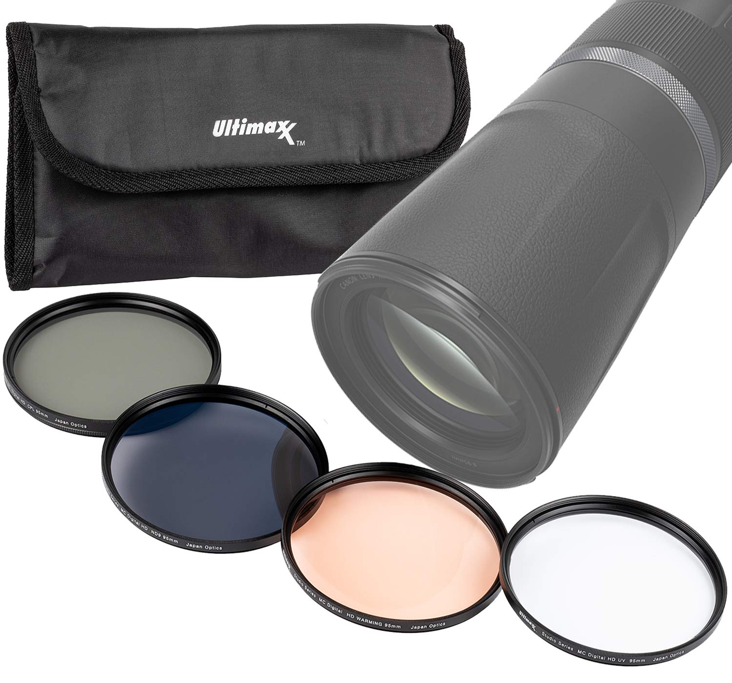 ultimaxx Ultimaxx Professional Four Piece Hd Digital Filter Kit Uv Cpl ND9 Warming Filter