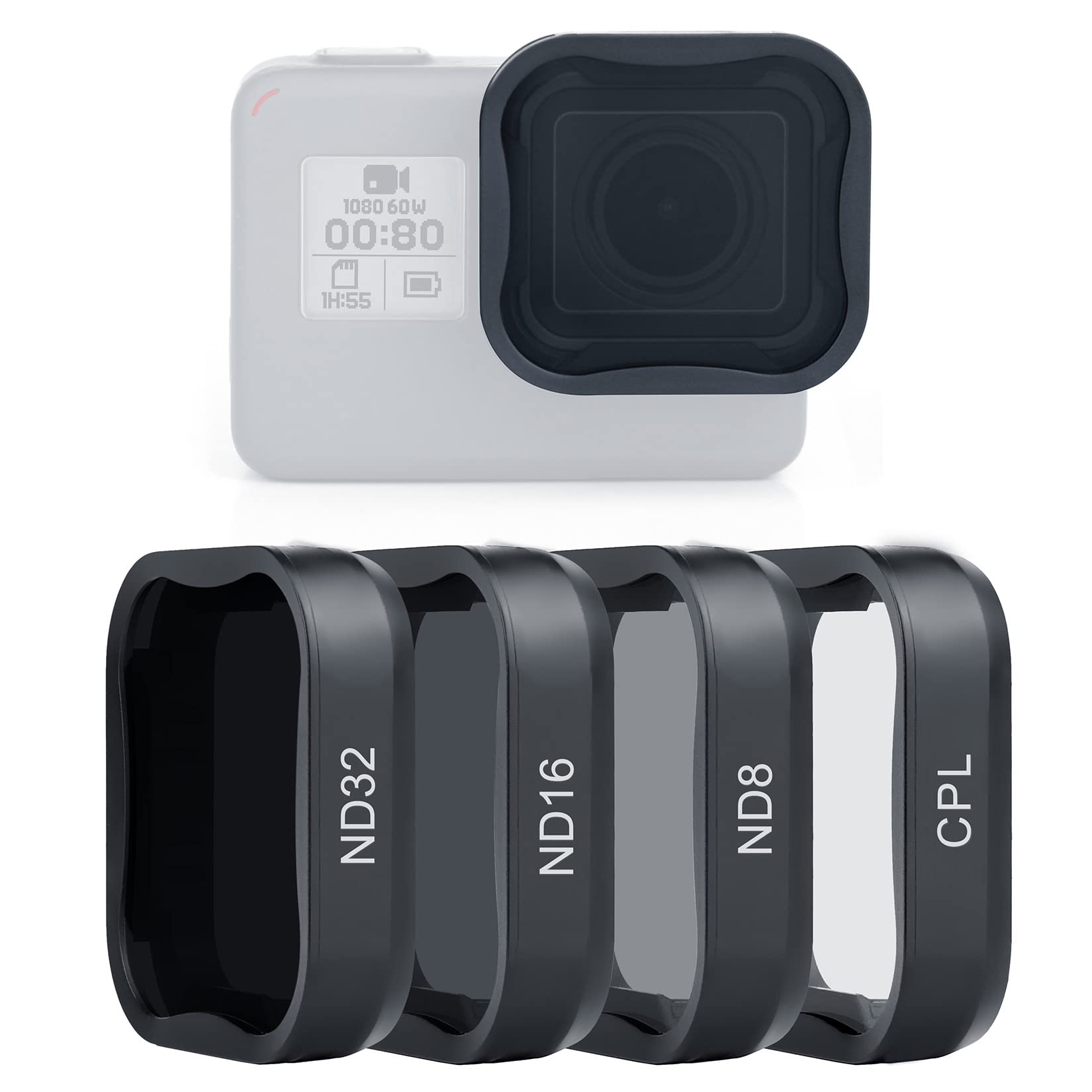 سون صن SOONSUN 4pack Lens Filter Cpl ND8 ND16 ND32 Filter For Gopro Hero 5 6 7