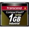 Transcend 1GB Compact Flash Cf 100XINDUSTRIAL Pio