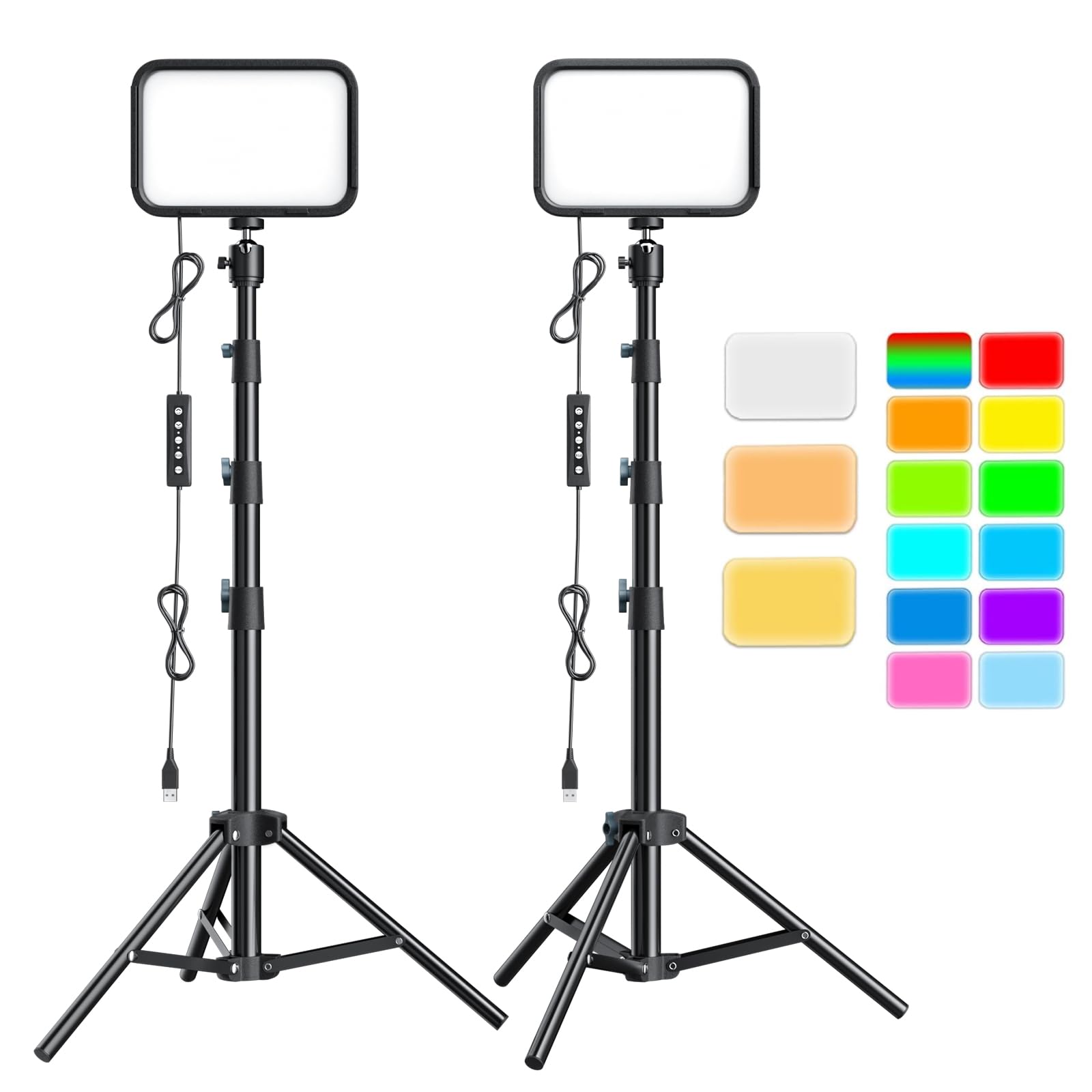 يوبي سايز Ubeesize 2pack Rgb Photography Lighting Studio Lights