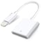 Wahbite Apple Lightning to SD Card Camera Reader Trail Camera Viewer SD Memory Card Adapter for iPhone 14131211XSXRX87iPad Plug and Play