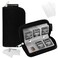 EcoFused Memory Card Case  Fits up to 22x SD SDHC Micro SD Mini SD and 4X CF  Holder with 22 Slots Black