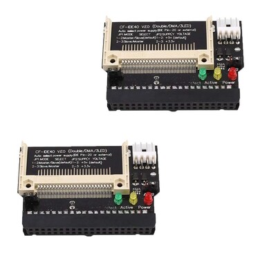 Ximimark 2Pcs Compact Flash CF Card to 35 Female 40 Pin IDE Hard Drive Bootable Adapter Converter Module