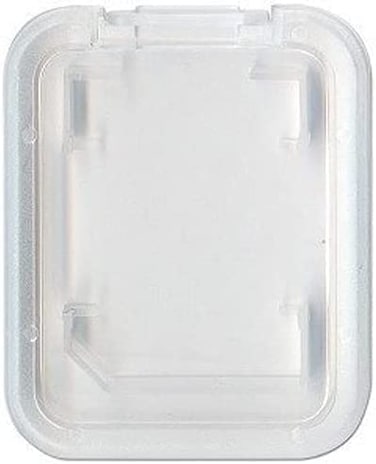 Etech Collection Clear Plastic SDSDHCSDXCSecure Digital Memory Card Case Holder Compatible for SanDiskKingstonTranscendSamsung Memory Card 1 Pack