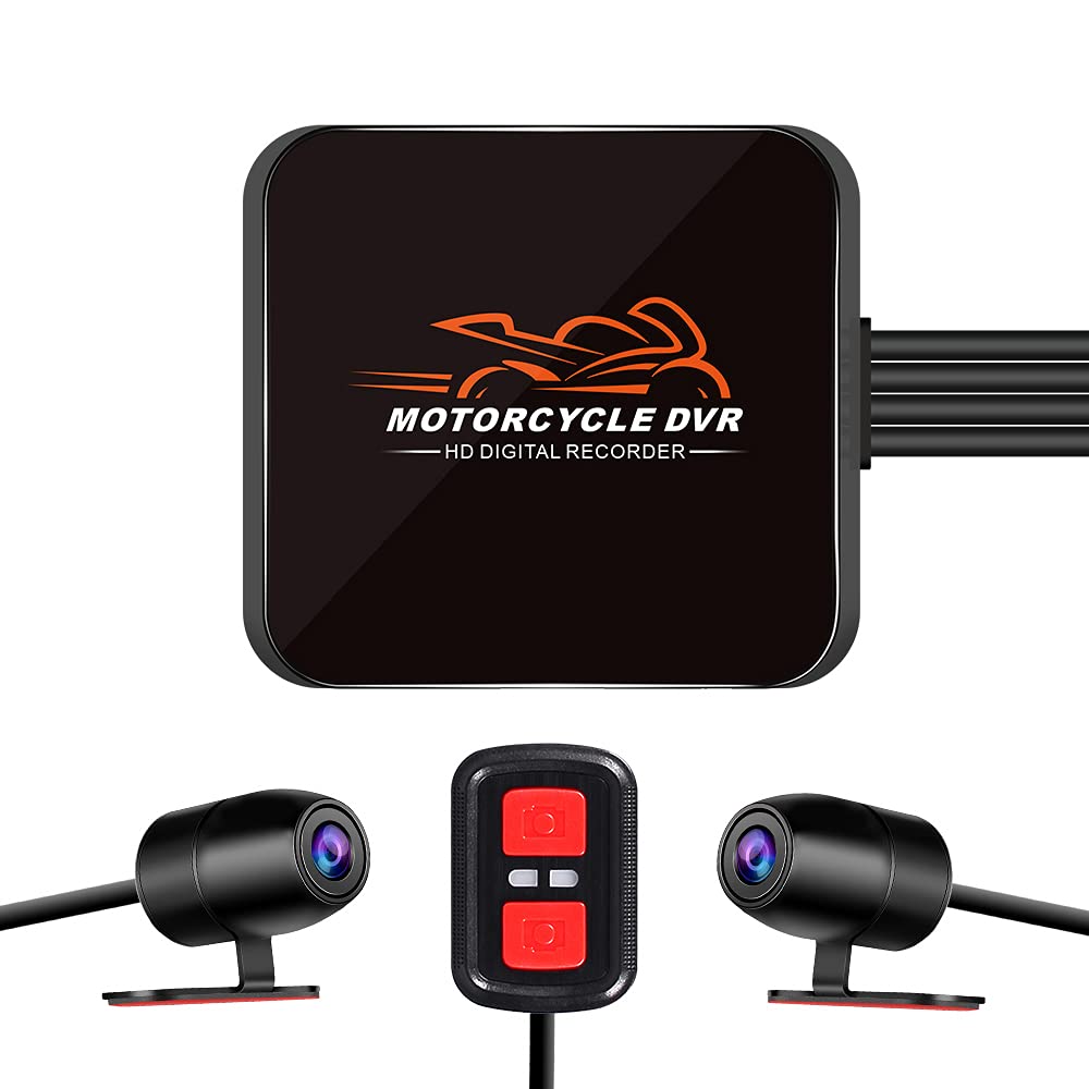 Vsysto Vsysto Motorcycle Video Driving Recorder No Screen Dash Cam 2 Channels