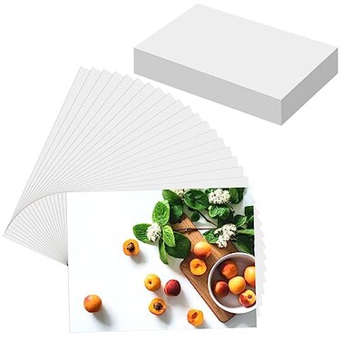 LOKUNN 50 Sheets Photo Paper 35 x 5 Inch Premium Photo Paper for Printer Picture High Glossy Paper for Printer Instant Dry Photo Paper Suitable for Flyers Calendars and Brochures