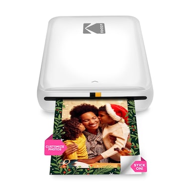 KODAK Step Instant Printer  BluetoothNFC Wireless Photo Printer with ZINK Technology  KODAK App for iOS  Android White Prints 2x3 Inch StickyBack Photos