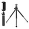 TIGAYAN Mini Tripod for Webcam and Phone Metal Extendable Webcam Stand with Phone Holder Tripod for Webcam Black