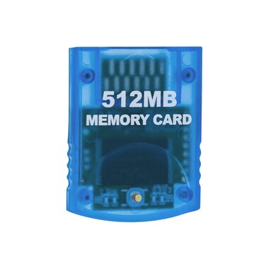 Mcbazel 512MB 8192 Blocks Memory Card for Gamecube and Wii Console  Blue