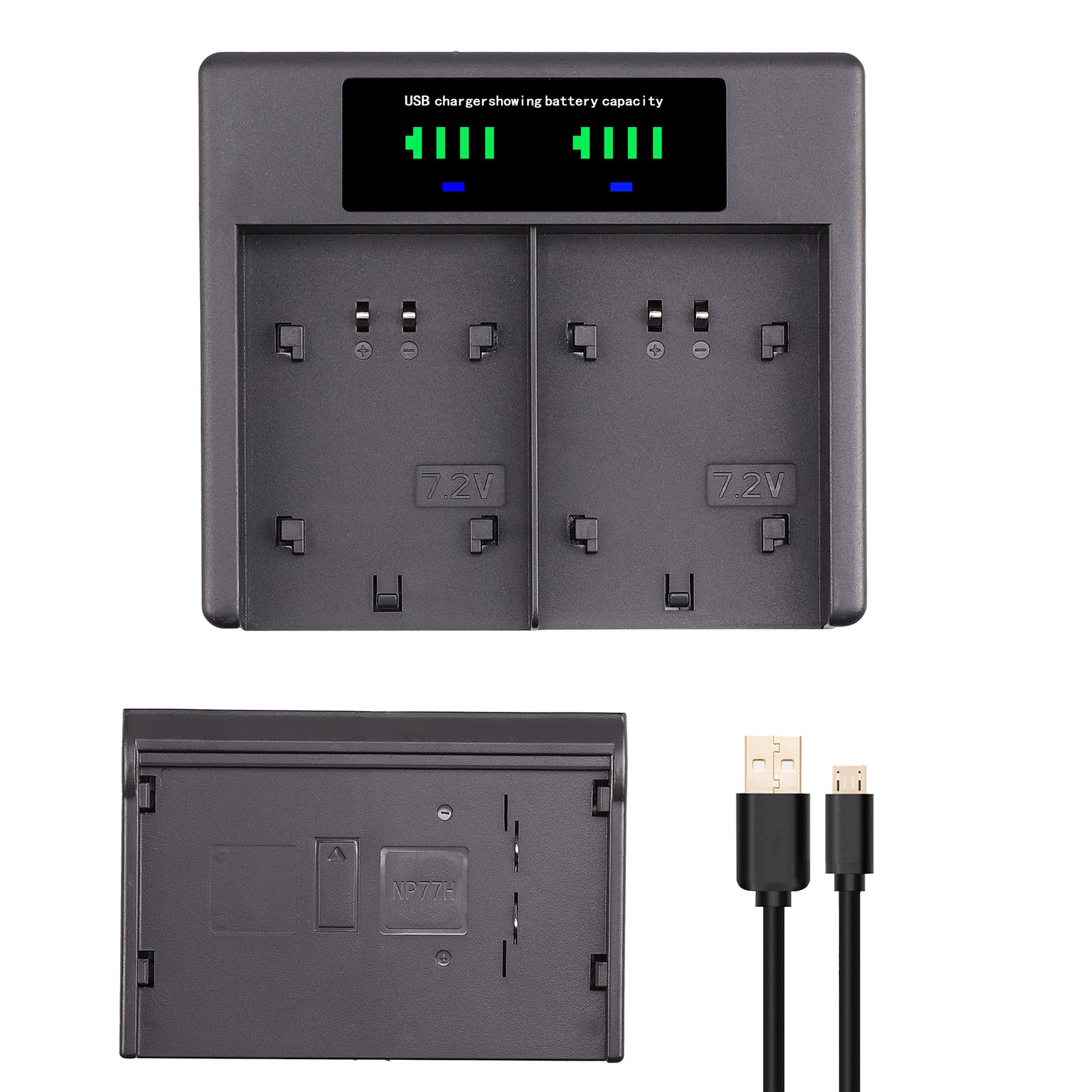 Focusfoto Focusfoto Lcd Usb Battery Charger NP77h