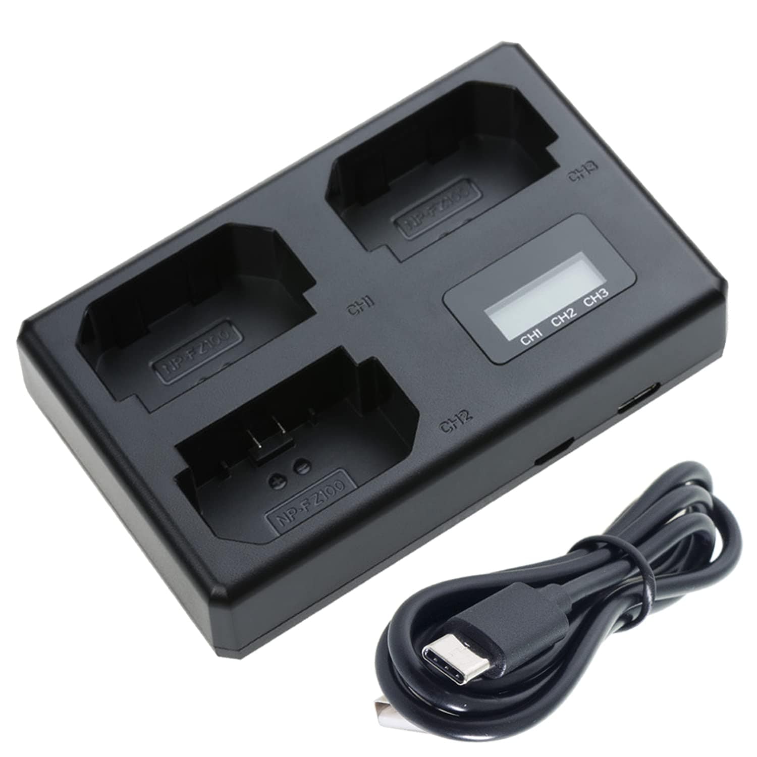 Benjen Benjen 84v850ma Triple Charger For Sony NPFZ100 Battery 84 V