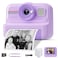 HiMont Kids Camera Instant Print 1080P HD Instant Print Camera for Kids with 3 Rolls Print Paper  32GB Card Selfie Digital Camera for Kids Ideal Kids Toys Gifts for Boys  Girls Age 314 Purple