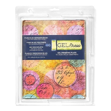 Gel Press Monoprinting Print Plate  8 X 10 Gel Plate  Printmaking Supplies  Reusable Gel Printing Plate for Press Art for Card Making Scrapbooking Journaling Arts and Crafts Home Decor