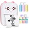 Mini Pocket Printer Gifts for kids Portable Thermal Printer for PicturesRetroStyle PhotosReceiptsNotesListsLabel MemoQR Codes Bluetooth Wireless Smart Printer with Android or iOS APP PINK