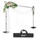 EMART Heavy Duty Backdrop Stand 10x10 ft Adjustable Background Support System Kit with Steel Base for Photography Photo Backdrop Stand for Parties Birthday Video Studio Black