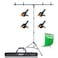 EMART TShape Portable Background Backdrop Support Stand Kit 5ft Wide 85ft Tall Adjustable Photo Backdrop Stand with 4 Spring Clamps