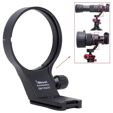 iShoot 82mm Lens Collar Tripod Mount Ring Compatible with Sigma 100400mm f563 DG DN OS and Sigma 105mm f14 DG HSM Art Lens Support Holder Bracket Bottom is ArcaSwiss Fit Quick Release Plate