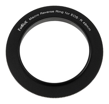 Fotodiox Macro Reverse Ring Compatible with 49mm Filter Thread to Canon RFMount Cameras  For Reverse Mounting Lenses
