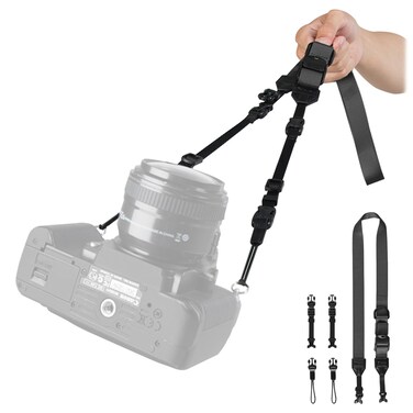 TARION Camera Strap 4 in 1 Camera Shoulder Strap Neck Strap DSLR Wrist Strap Multifunctional Crossbody Sling Strap with Quick Release Buckles for Nikon Canon Sony Pentax Fuji Olympus Lumix