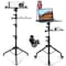Tossbiss Projector Stand with Wheels Laptop Tripod Stand with Phone Holder Rolling Laptop Tripod with Mouse Tray Adjustable  Portable Tripod for Sheet Music DJ