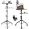 Tossbiss Projector Stand with Wheels Laptop Tripod Stand with Phone Holder Rolling Laptop Tripod with Mouse Tray Adjustable  Portable Tripod for Sheet Music DJ