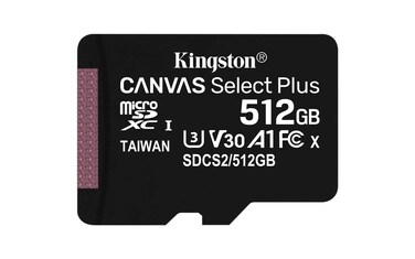 Kingston Canvas Select Plus microSD Card SDCS2512 GB SP Class 10