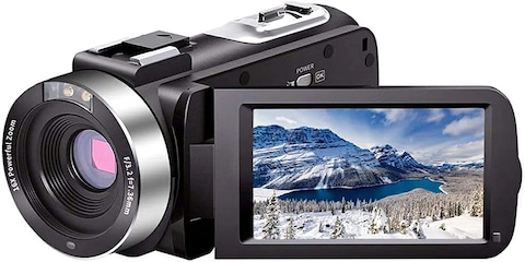 Video Camera Camcorder Full HD 1080P 30FPS 240 MP IR Night Vision Vlogging Camera Recorder 30 Inch IPS Screen 16X Zoom Camcorders Camera Remote Control with 2 Batteries