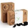 Overmont Cork Yoga Blocks 2 pack with 8ft Strap Set Natural Cork Yoga Bricks High Density  Eco Friendly Yoga Accessories for Women  Ideal for Yoga Pilates General Fitness and Stretching 9x6x3
