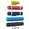 Kesito Yoga Mat Holder Wall Mount Wall Rack Organizer Storage Foam Roller and Block with 5 Sectional and 3 Hooks for Hanging Yoga Strap Resistance Bands at Fitness Class or Home Gym DecorBlack