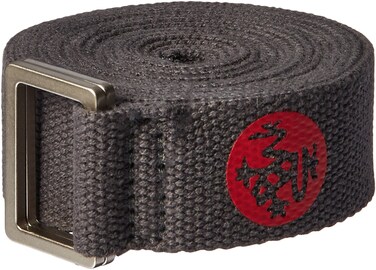 Manduka Unfold Yoga Strap  Strong Durable Cotton Webbing with Adjustable Buckle for Secure SlipFree Support for Stretching Yoga Pilates and General Fitness