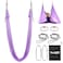 Yes4All Soft Tricot Fabric Aerial Yoga HammockAerial Silks for Home Yoga Increasing Strength Flexibility and Balance Suits All Levels Complete kit included