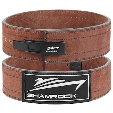 SHAMROCK LEVER BELT 10 MM LEATHER WEIGHT LIFTING Belt for Men  Women  Powerlifting Belt for Back Support Weightlifting Gym  Fitness Training