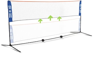 HIT MIT Adjustable Height Portable Badminton Net Set  Competition Multi Sport Indoor or Outdoor Net for Playing Pickleball Kids Volleyball Soccer Tennis Lawn Tennis  Easy and Fast Assembly