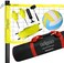 Zdgao Outdoor Portable Volleyball Net System  Adjustable Height Poles with Soft Volleyball Ball Pump Hammer Boundary Line and Carry Bag for Backyard Beach Lawn