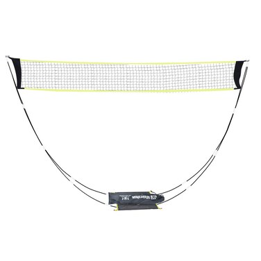KIKILIVE Badminton Net and Set Portable Badminton Net with Stand Carry Bag Folding Volleyball Tennis Badminton Net Easy Setup for OutdoorIndoor Court Backyard No Tools or Stakes Required