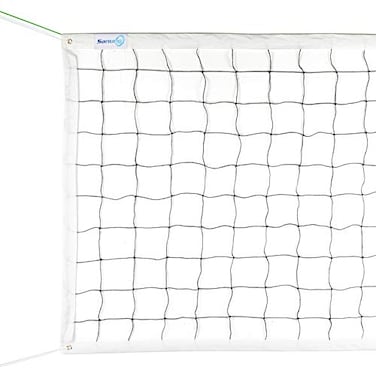 Sanung Volleyball Net with Steel Wire for Indoor and Outdoor Gardens Campus Backyard Swimming Pool Park Beach Portable Game Standard Size 32 FT x 3FT Poles Not Included