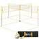 A11N SPORTS 4Way Volleyball and Badminton Net  Backyard  Beach Game Set for Adults and Kids