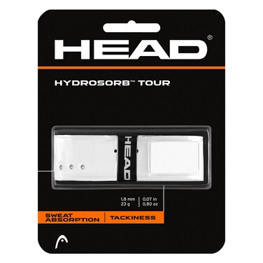 HEAD Hydrosorb Tour Tennis Racket Replacement Grip  Tacky Racquet Handle Grip Tape