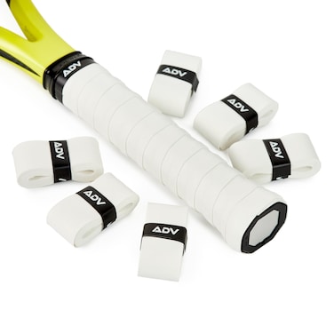 ADV Tennis Dry Overgrip  12 Pack  Ultra Absorbent Grip Tape with Exclusive FeltTac Material for High Velvety Comfort  Pro Tested  Designed