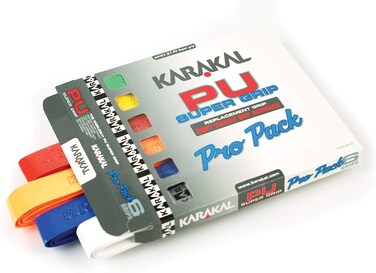 Karakal PU Supergrip replacement racquet grip  tennisbadmintonsquash  Random Colour x 6