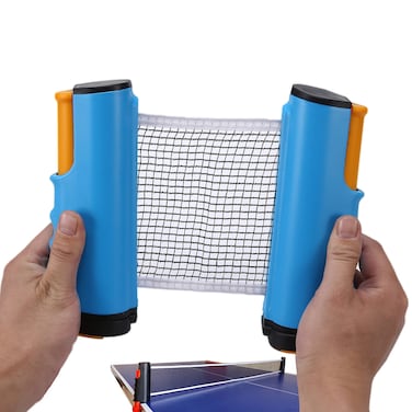 Adjustable Retractable Ping Pong Net  Post Portable Table Tennis Nets  Clamps Replacement Outdoor PingPong Net for Any Tables Fits Tables Up to 20 inch Thick
