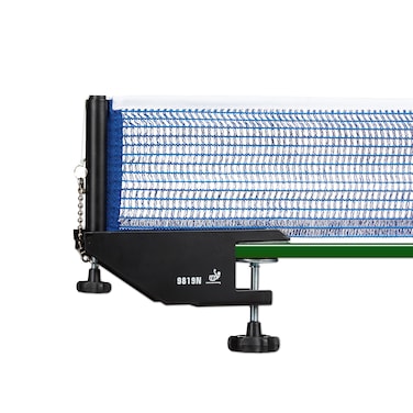 Relaxdays Metal Professional Table Tennis Net Ping Pong Net ScrewIn 192 x 235 cm Table Tennis Equipment Ping Pong Accessory Outdoor Blue