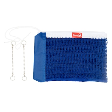 Sanung CX2 Table Tennis Net for Any Standard TableProfessional Table Tennis Cotton Net with 2 Chains for Training Competition Thick Adjustable Tension Indoor Outdoor Ping Pong Mesh NetRoyal Blue