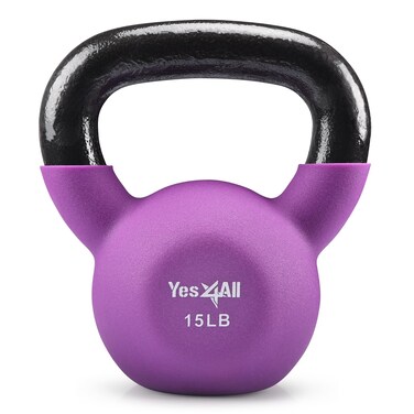 Yes4All Neoprene CoatedAdjustable Kettlebell  Kettlebell Sets  Hand Weights for Home Gym  Dumbbell Weight Set training